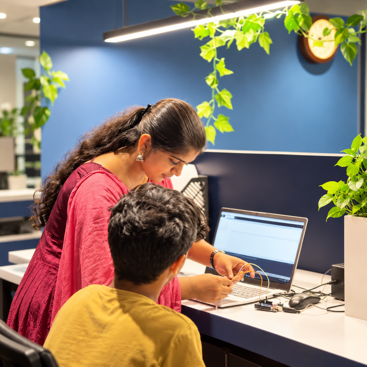 learning scene: Learn by doing.