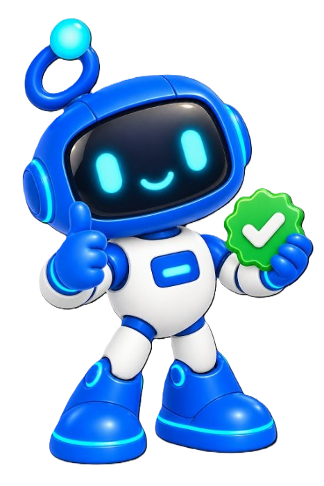 GIO mascot showing eligibility approval